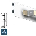 Click Rail Pro профиль белый 300 см