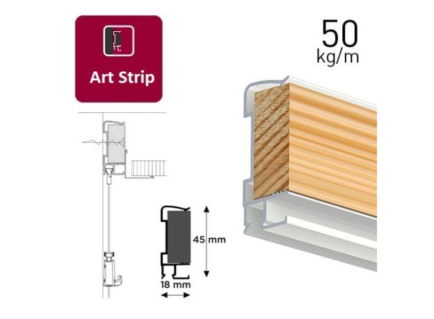 Art Strip профиль белый 300 см
