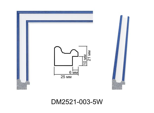 Пластиковий багет DM 2521 X003-5W