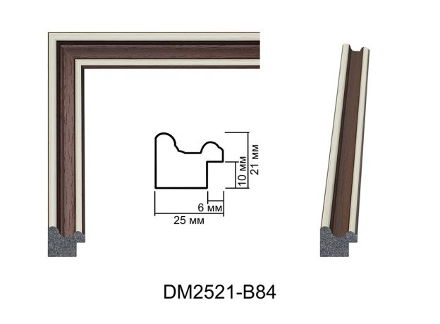 Пластиковий багет DM 2521 B-84